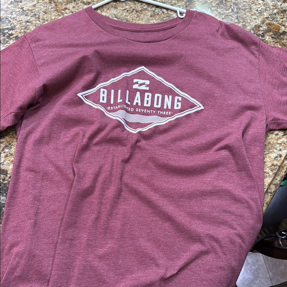 Billabong Maroon Short Sleeve Tee